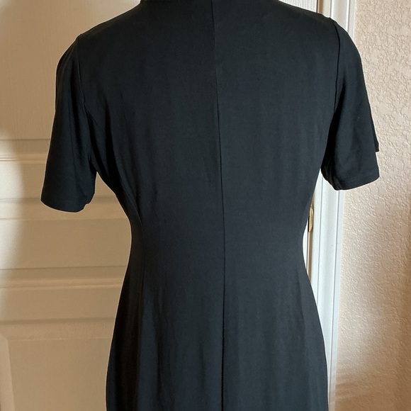 J. Jill Black Keyhole Maxi Dress with Flutter Sleeves - Picture 5 of 7